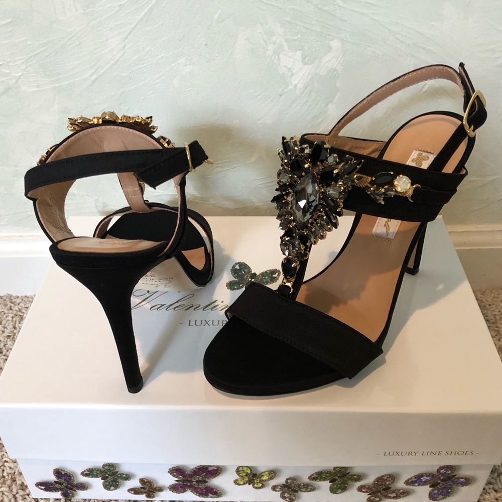 Valentina Sentell Swarovski Crystal Heels - Picture 6 of 11